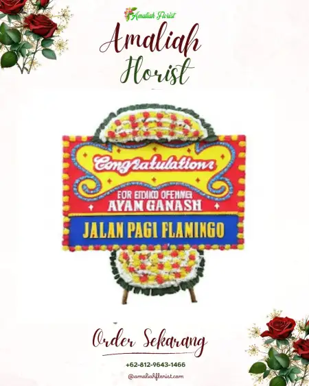 Sewa Papan Bunga Ketami